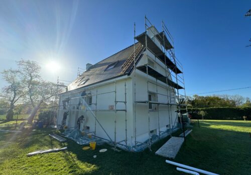 Nouvelle réalisation ITE (Isolation Thermique par l’Extérieur) à Ploemeur