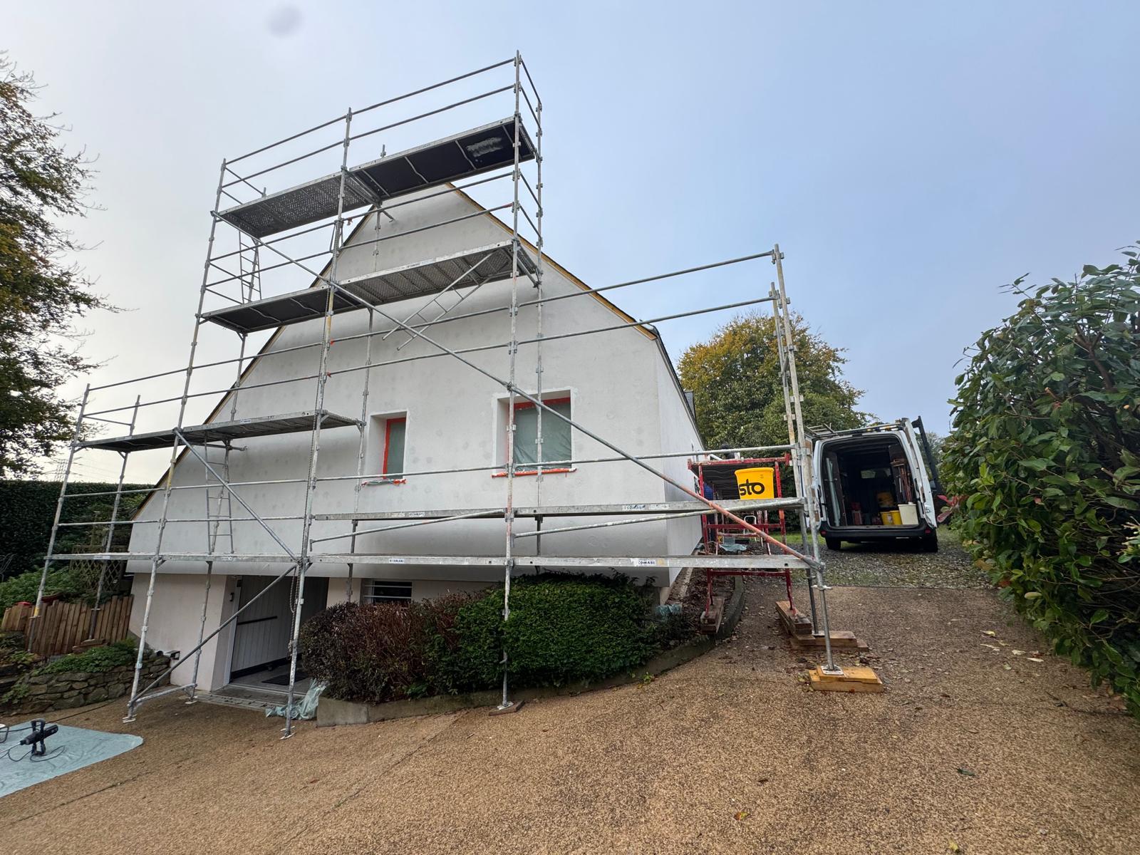 Démarrage d’un chantier d’ITE